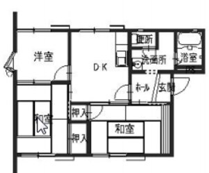 西飾磨駅 徒歩8分 1階の物件間取画像